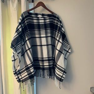 Women’s Flannel Poncho - OSFM
